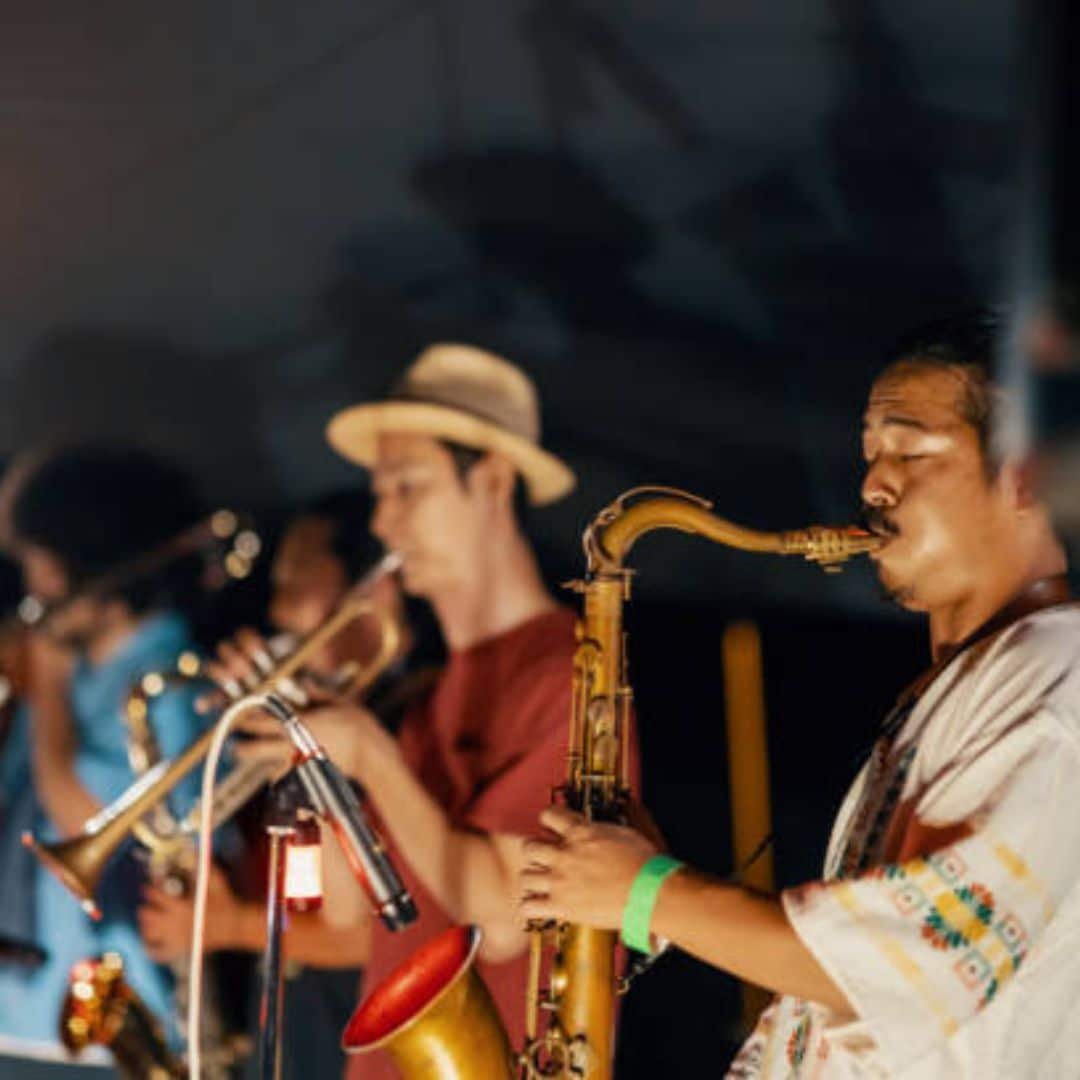 Jazz band performing live in Southeast Asia