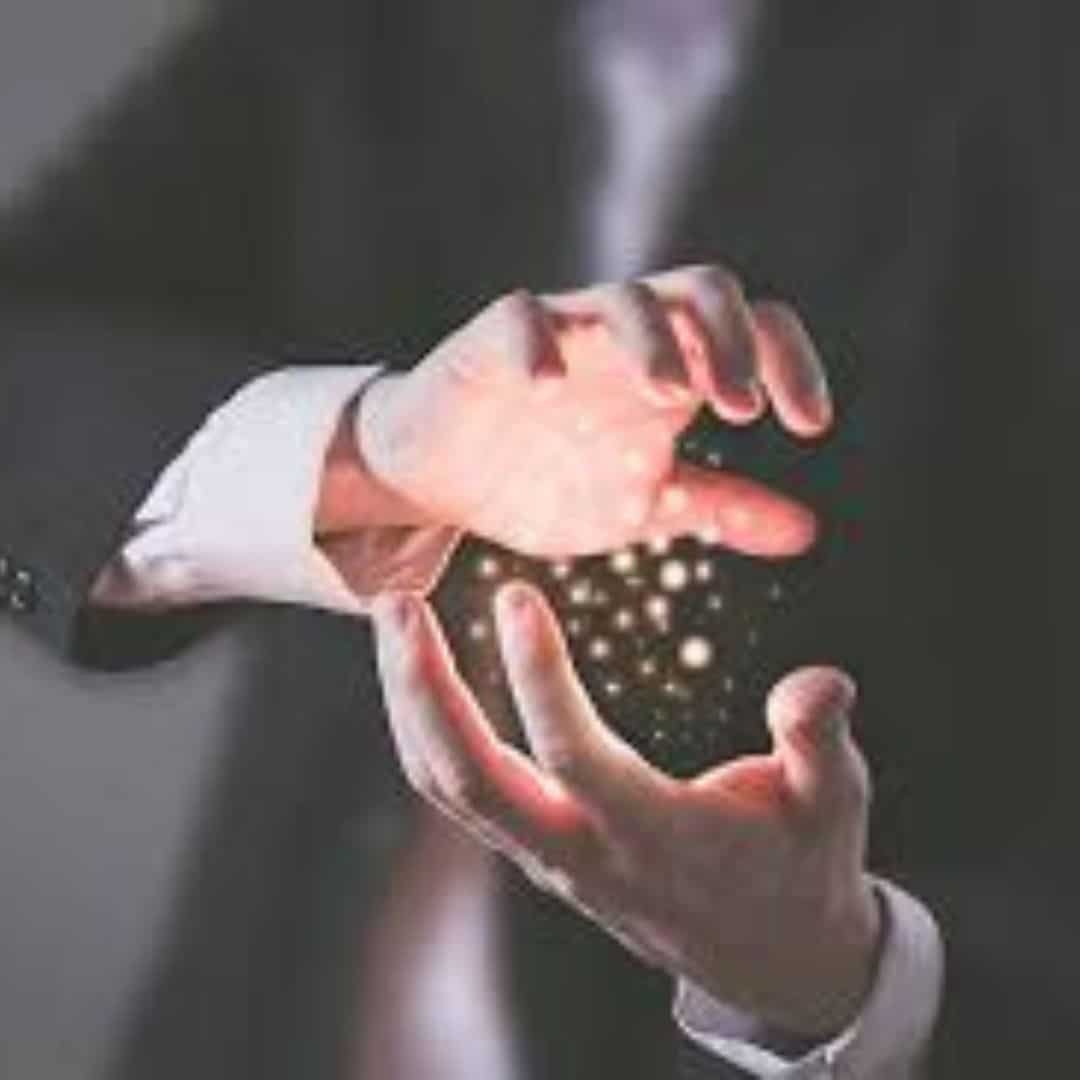 Magician performing a close-up trick in Southeast Asia Magician performing a close-up trick in Southeast Asia