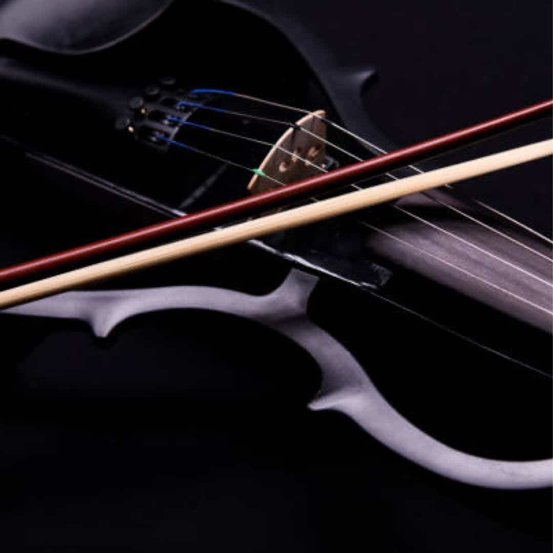 Close-up of an electric violin bow in Southeast Asia Close-up of an electric violin bow in Southeast Asia
